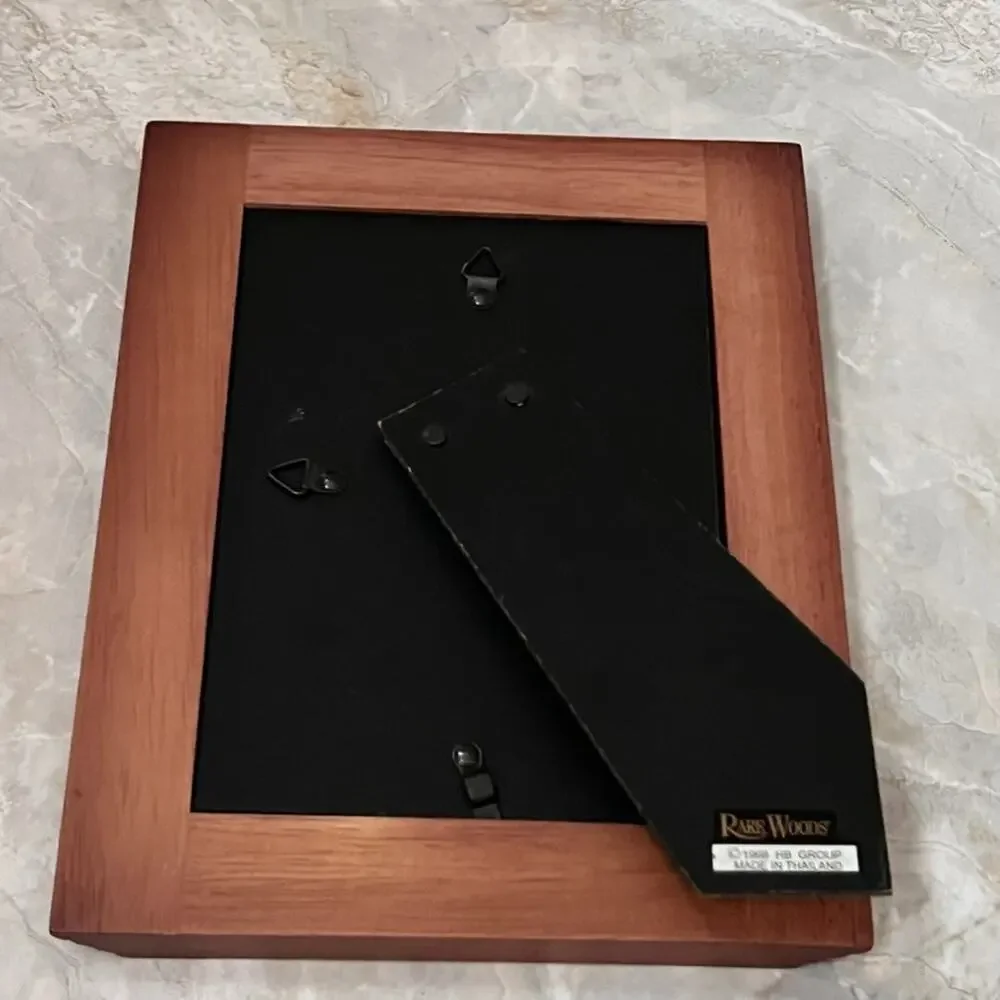 Rare Woods Picture Frame for 5x7 Photos Portrait Free Standing Brown Wood